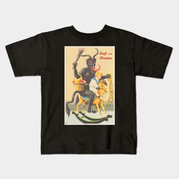 Grub vom Krampus - Greetings from Krampus Kids T-Shirt by Tainted